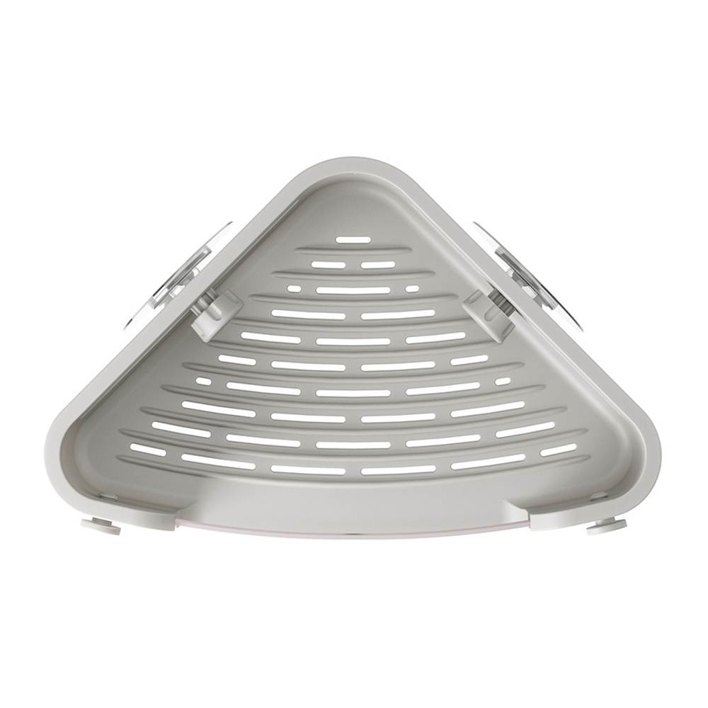 Органайзер для душа угловой flex adhesive, серый