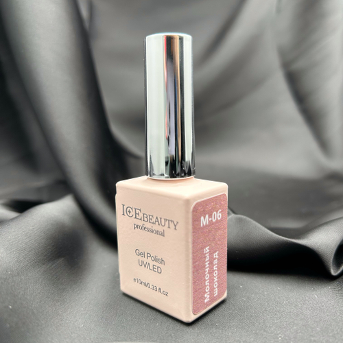 IceBeauty Гель-лак M-06 "Молочный шоколад", 10 мл