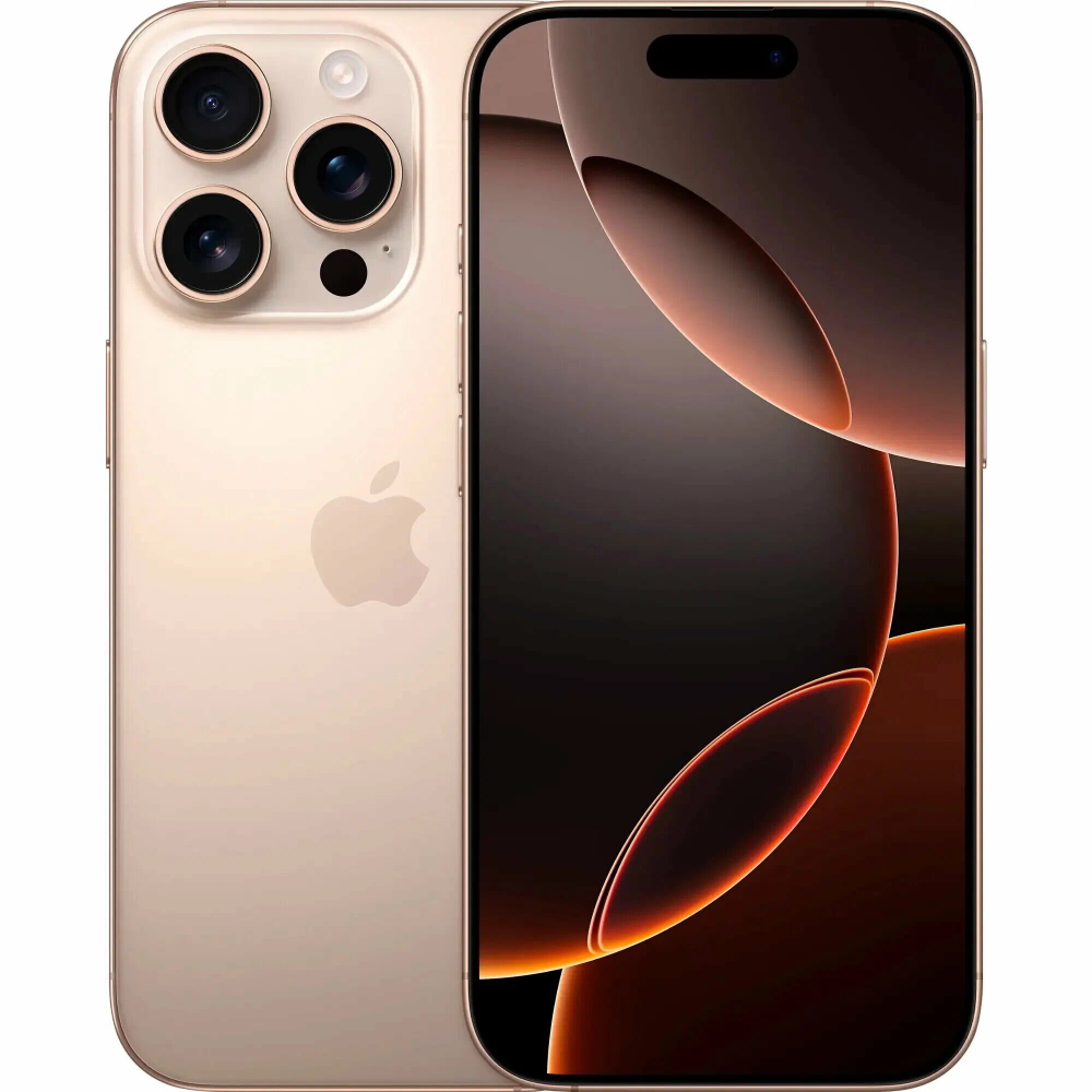 Смартфон Apple iPhone 16 Pro, 256 GB, Desert Titanium, nanoSIM+eSIM