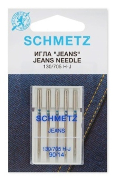 Иглы 28 Schmetz для джинсы 130/705 Н-J №90 5 шт