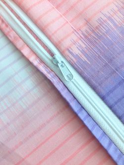 Наволочка комплект 2 шт сатин Milky Garden "Rainbow" 70x70 см на молнии