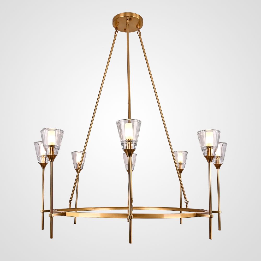 Люстра На Штанге Torche De Verre Round Chandelier 8 By Imperiumloft
