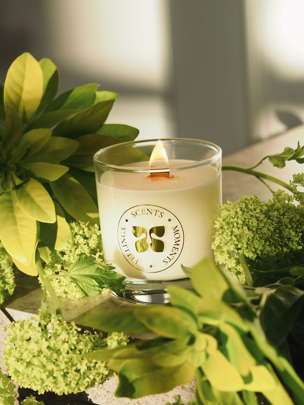 Свеча в стеклянном стакане 320 мл, «Лемонграссовый туман»