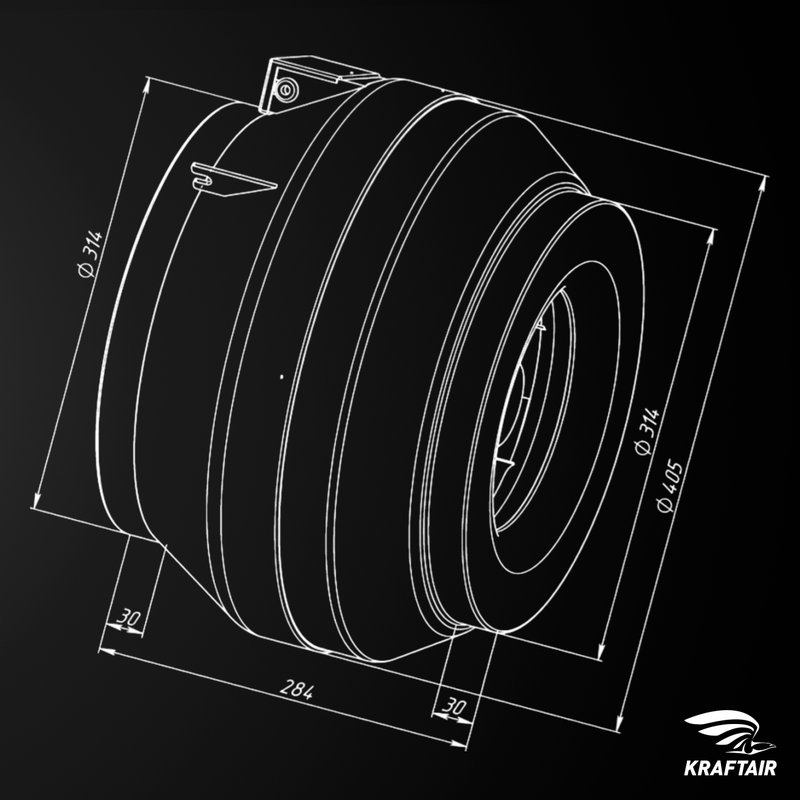 Вентилятор канальный ВКК-315 E