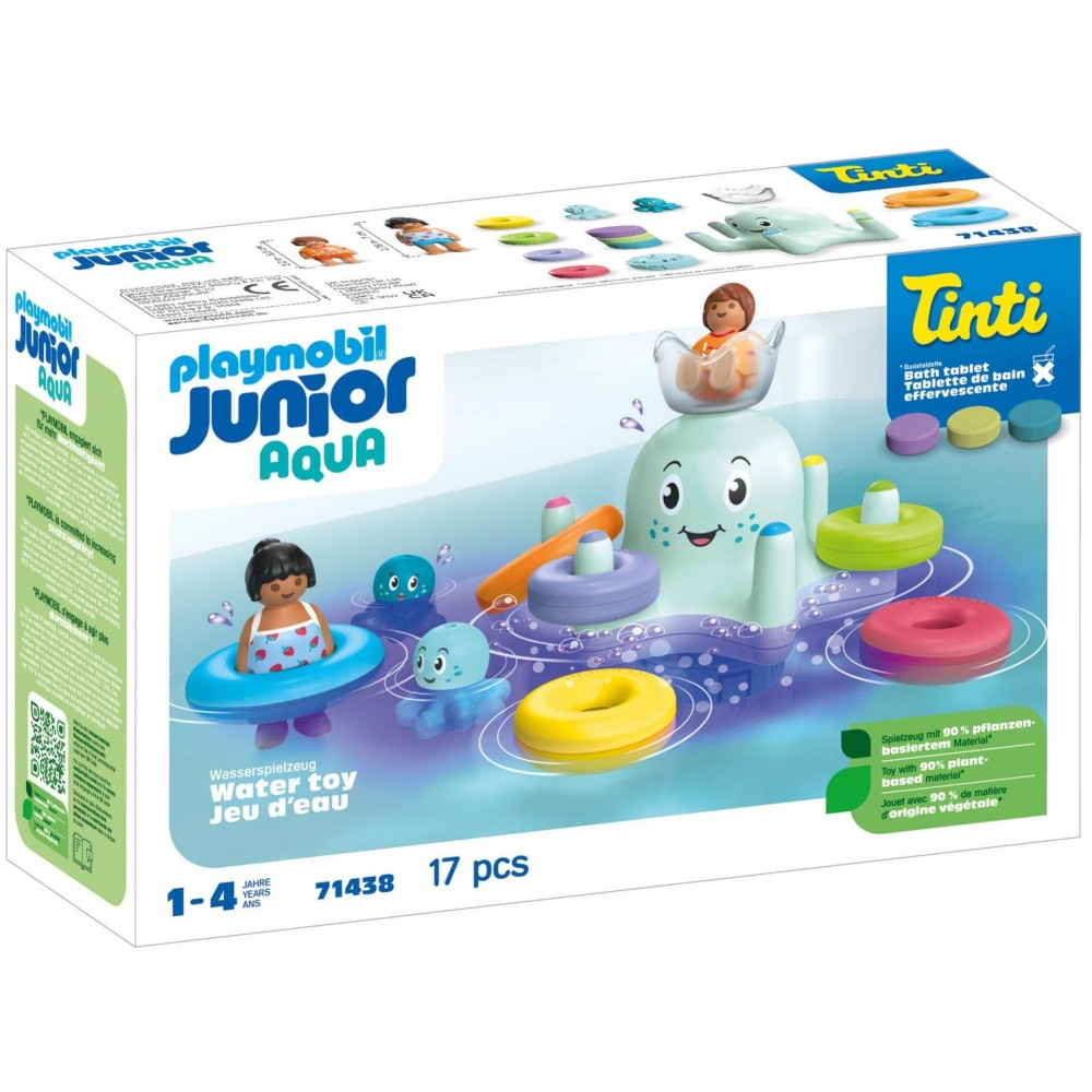 Playmobil Junior Aqua 71438 & Tinti Разноцветный осьминог 17 деталей — фото 1