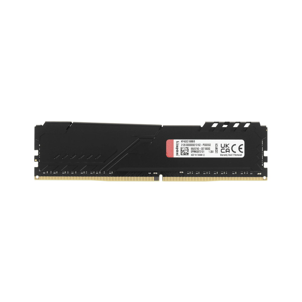 Модуль памяти Kingston FURY Beast KF432C16BB/8WP DDR4 8GB 3200MHz Чёрный