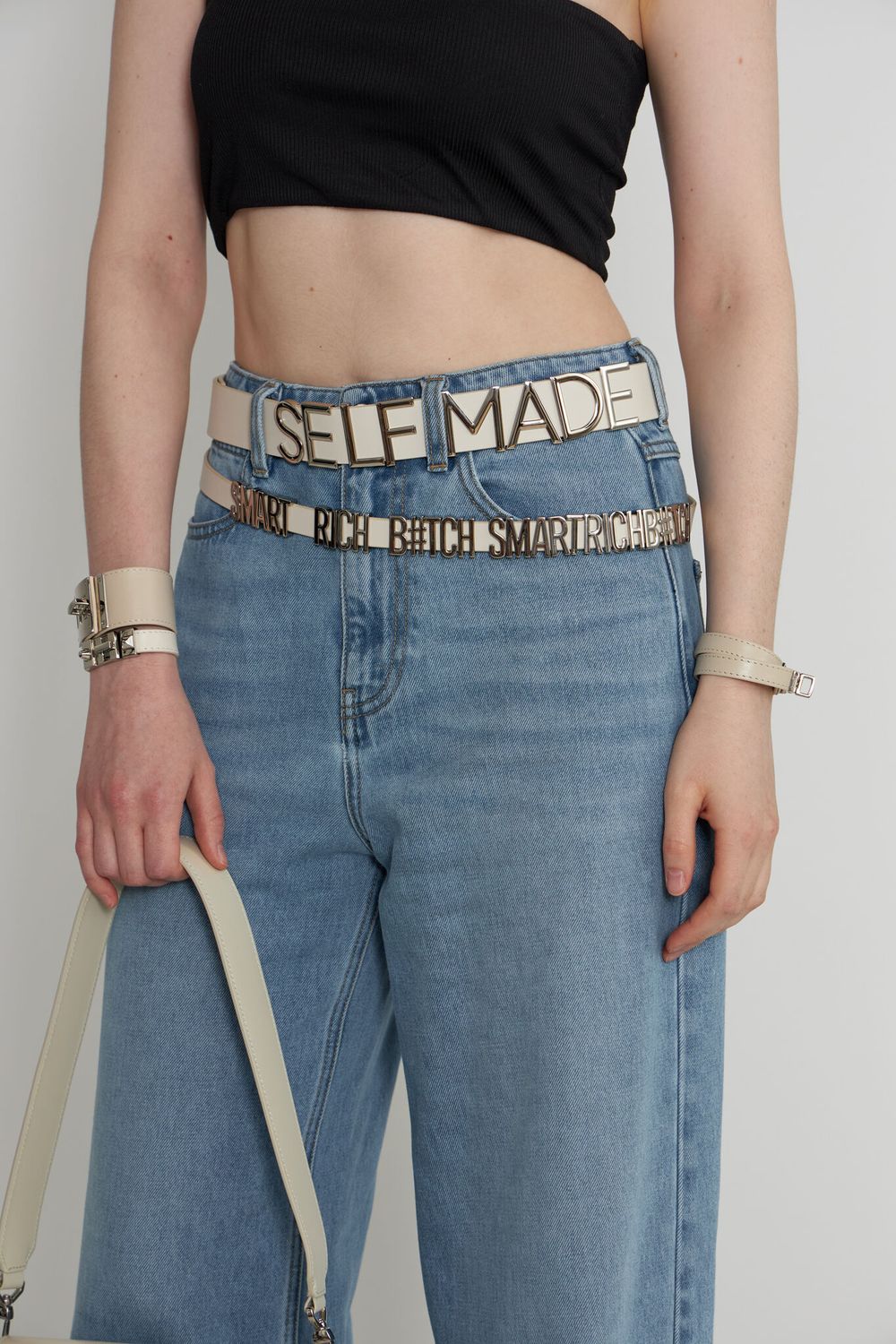 ТОНКИЙ РЕМЕНЬ НА КОБУРНЫХ КНОПКАХ SRB MILK