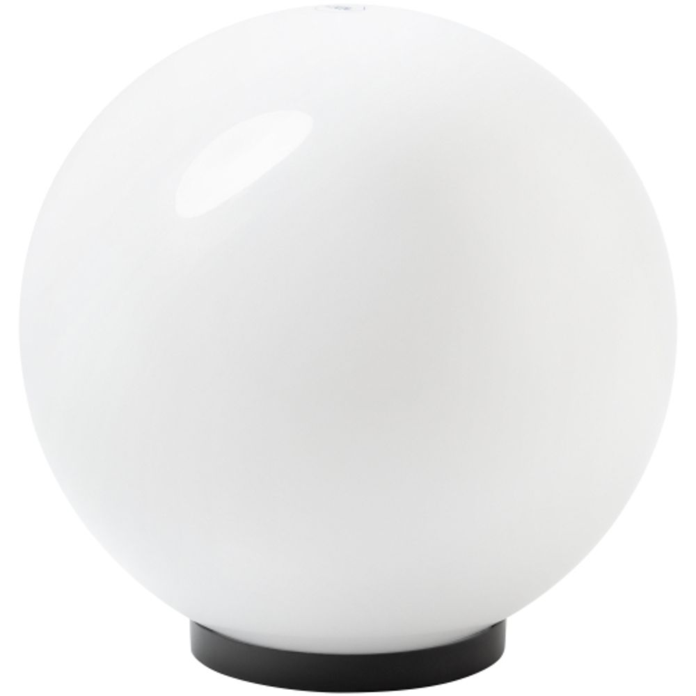 Садово-парковый светильник ЭРА НТУ 01-100-301 шар опаловый на опору / кронштейн IP44 Е27 max100Вт d300mm