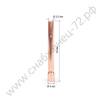 Varteg Цанга 3,2мм х 50мм TIG17/18/26 (702.0010/TD0001-32, пр-во FoxWeld/КНР)