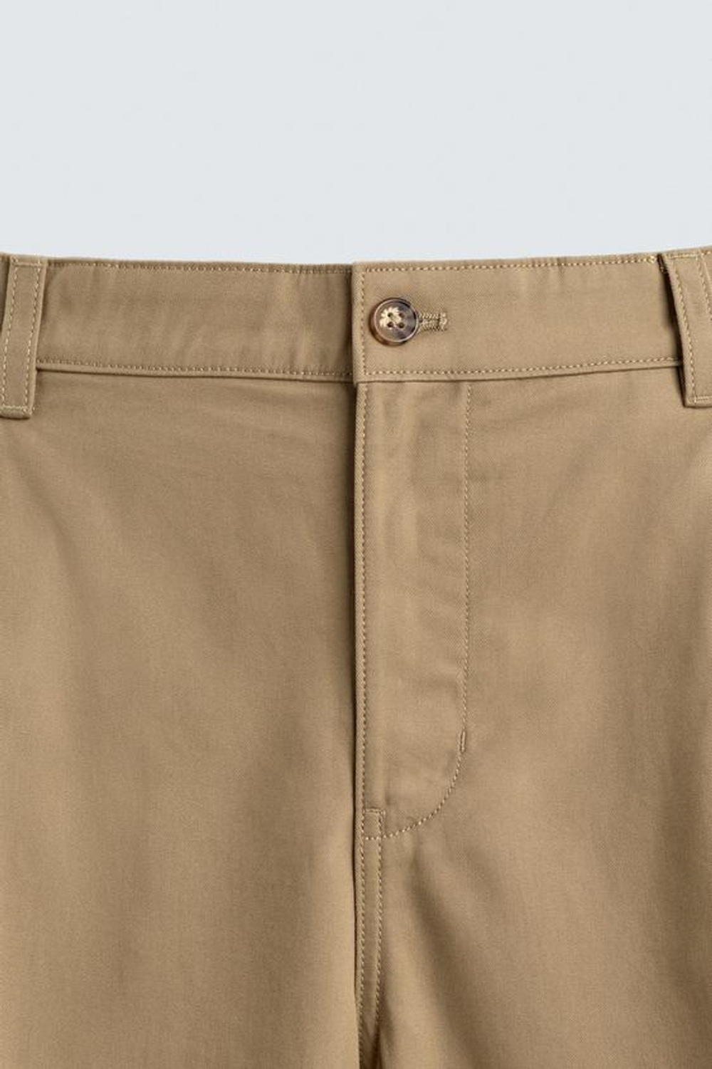 ZARA БРЮКИ WIDE FIT СО СКЛАДКАМИ, БЕЖЕВЫЙ