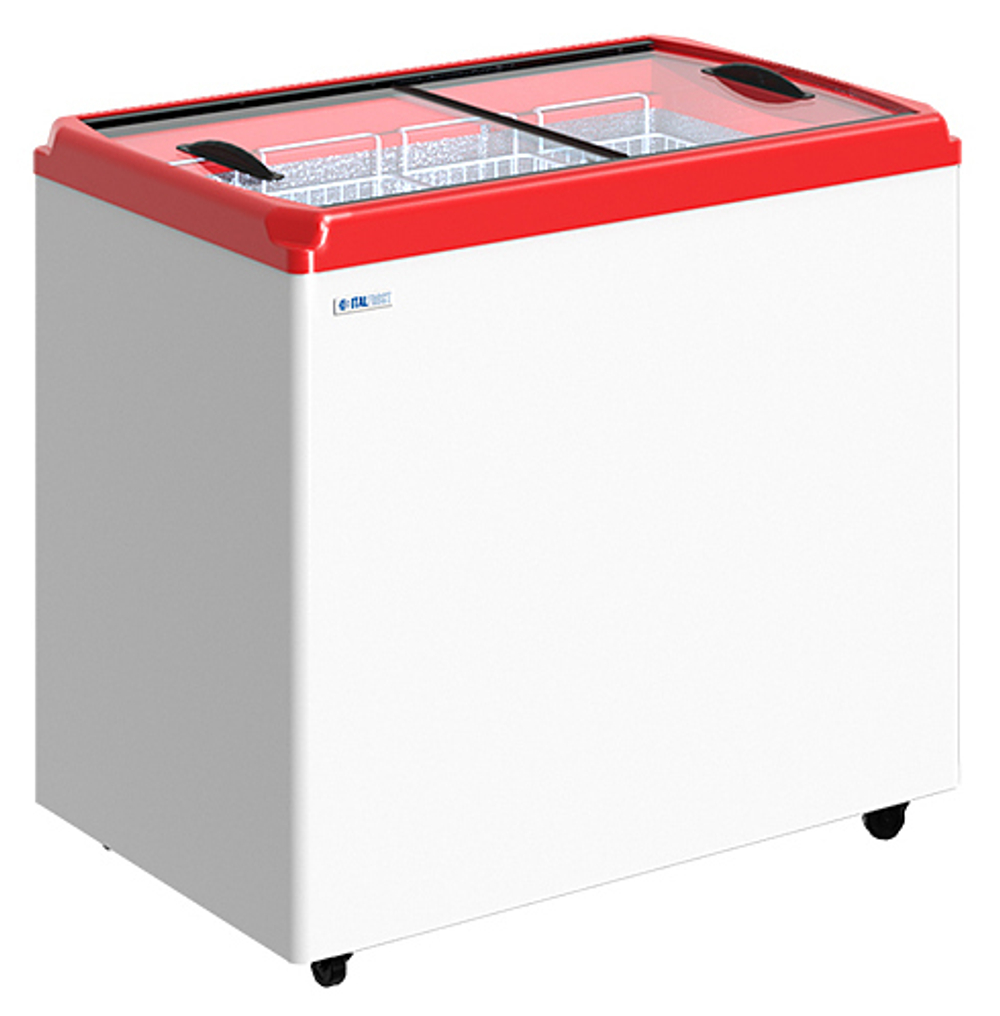 Ларь морозильный ITALFROST (CRYSPI) CF300F без корзин (серый, R290)