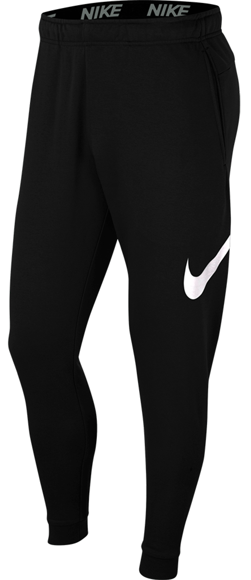 Мужские теннисные штаны Nike Dry Pant Taper FA Swoosh - черный