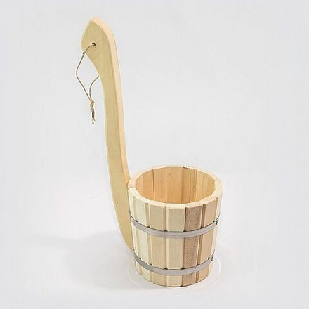 Черпак бондарный 0,6 л. с верт. ручкой, липа МЧ-2