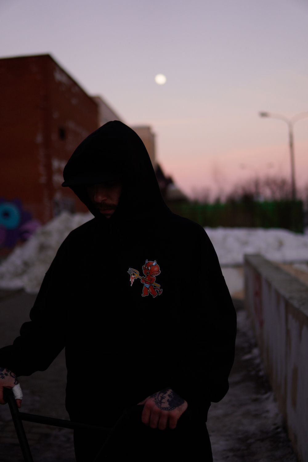 Худи Old Lizard Red Devil Черный