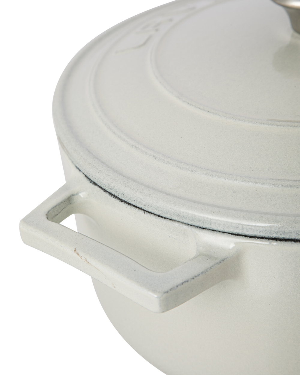 Кастрюля с крышкой LAVA 22см 3.4л кремовая