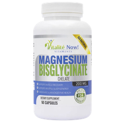 Vitalite Now Magnesium Bisglycinate 90 капсул, Бисглицинат Магния, 200mg