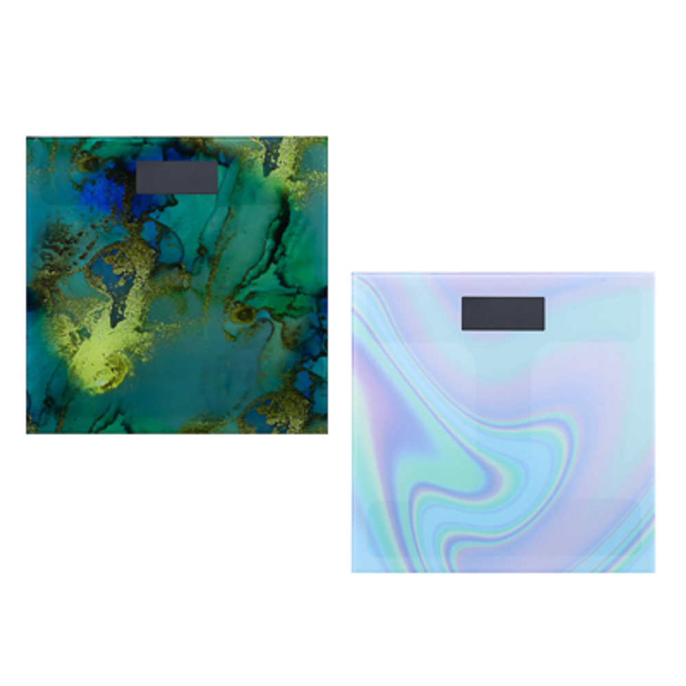 Весы напольные электронные MARBLE COLLECTION ЖК-дисплей 28*28*0,5см максимальная нагрузка 180кг