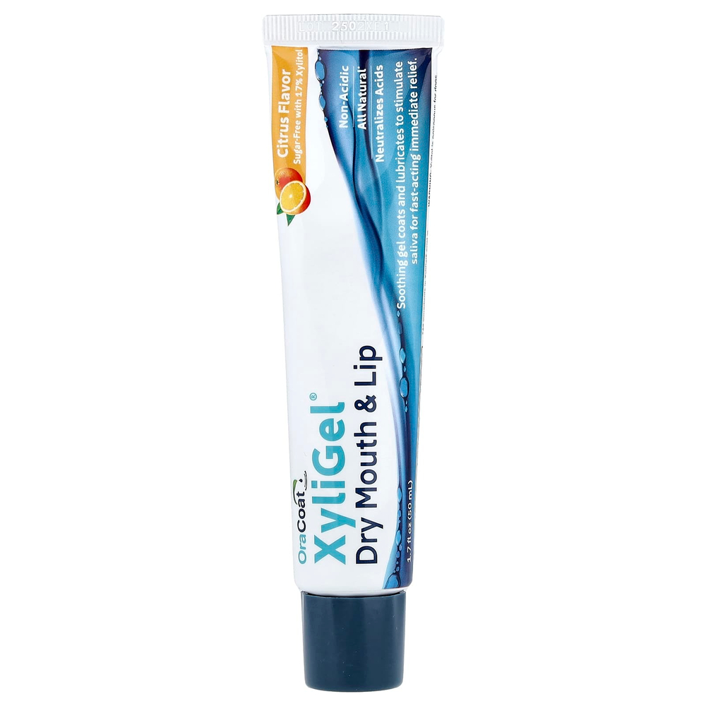OraCoat, XyliGel®, средство от сухости во рту и губах, цитрус, 50 мл (1,7 жидк. унции)