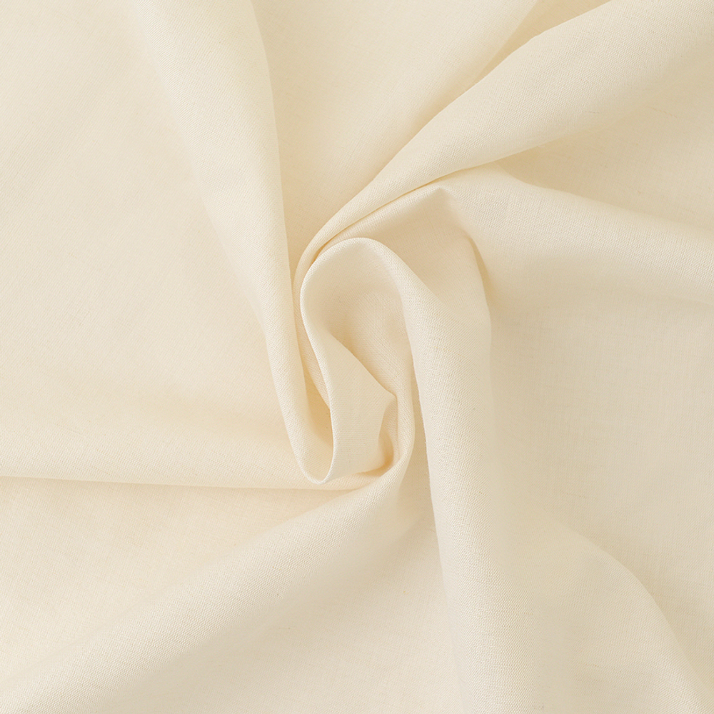 Штора из хлопка и льна кремового цвета из коллекции essential, 150х290 см