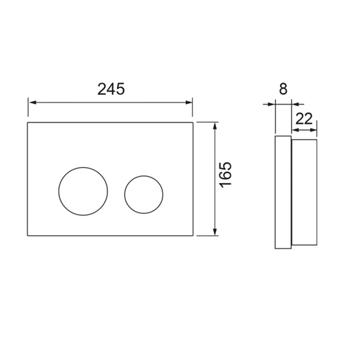 Панель смыва TECEspring loop, нержавеющая сталь, сатин, с покрытием против отпечатков пальцев