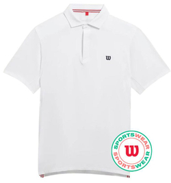 Мужское теннисное поло Wilson League - белый