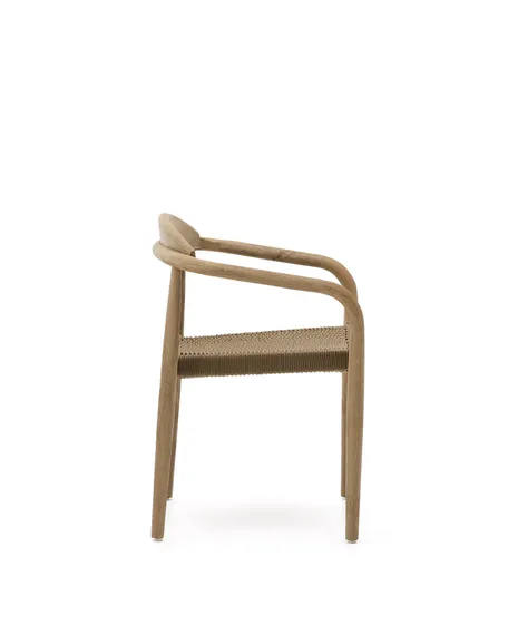 Стул Glynis массив эвкалипта с бежевым сиденьем