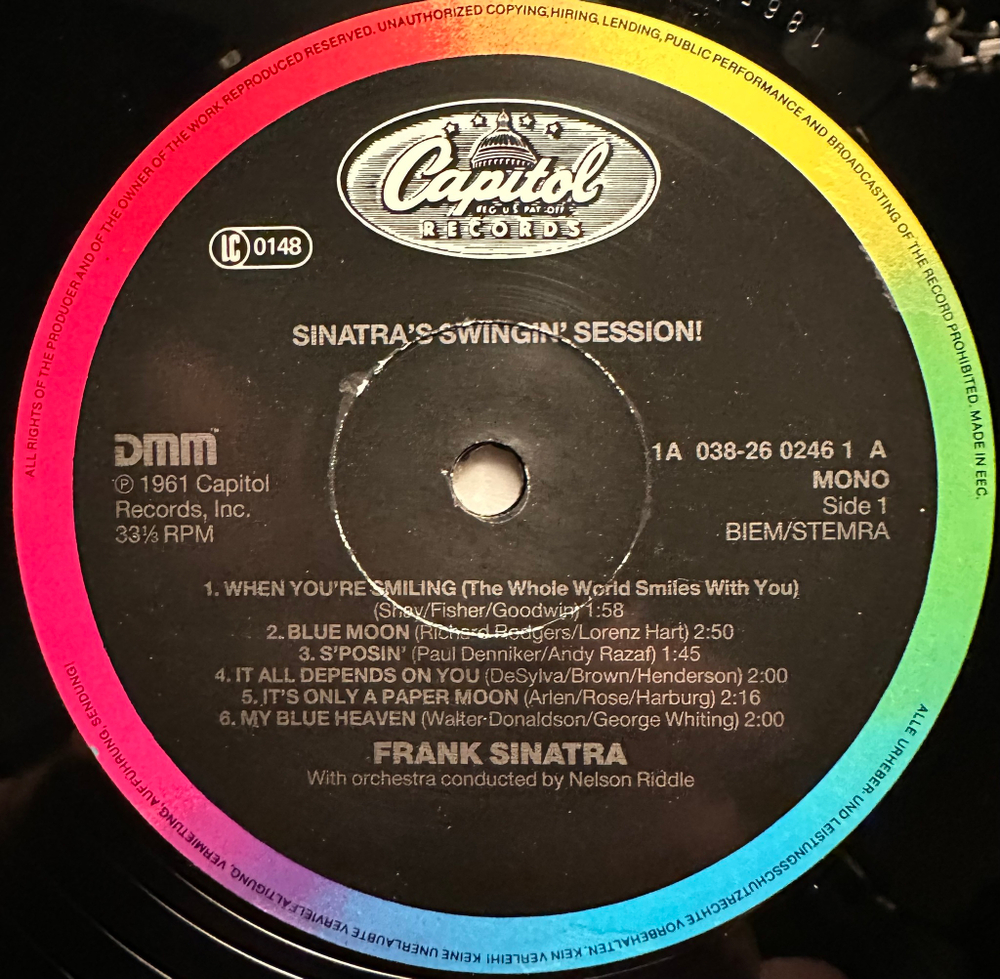 Frank Sinatra - Sinatra's Swingin' Session!!! (Голландия 1984г.)
