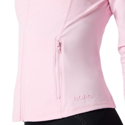 Женская теннисная куртка Bj_rn Borg Soft Zip Midlayer - pink lady