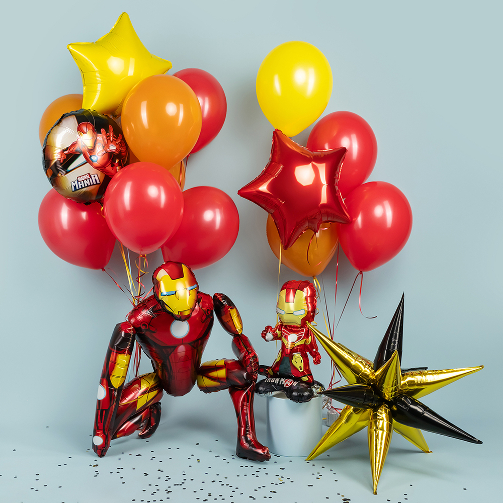 Фольгированный шар-фигура «Железный человек» AIR, 69 см