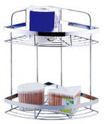 329-2 Полка угловая 2-ярусная (решётка) РОТАТО  (5/1шт)