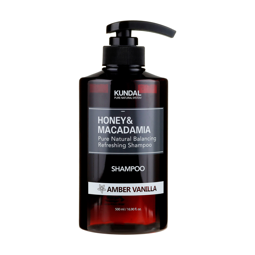 Шампунь Амбра ванильный Kundal Honey&Macadamia Amber Vanilla Shampoo, 500 мл