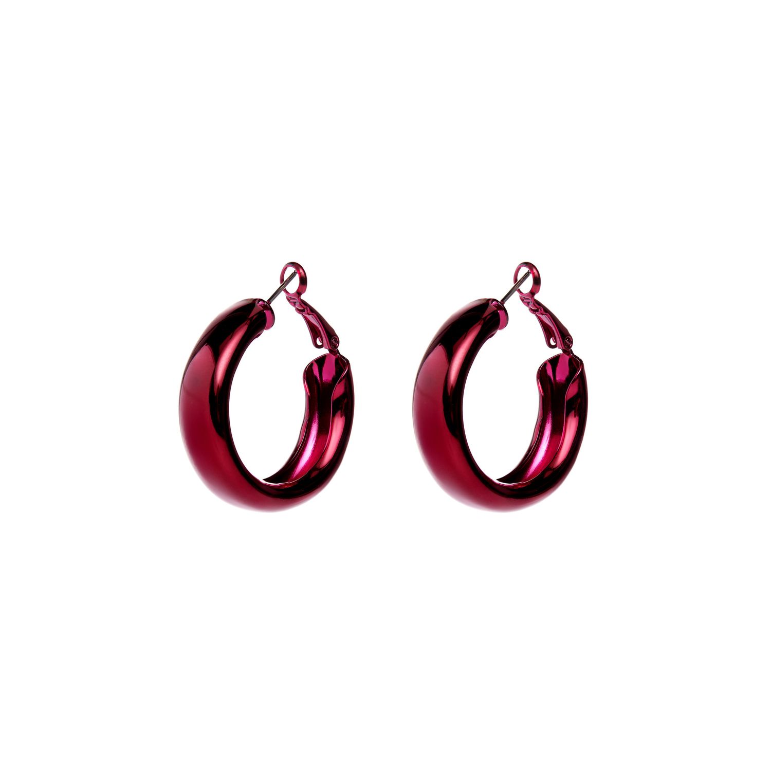 Серьги Red Hoop Earrings