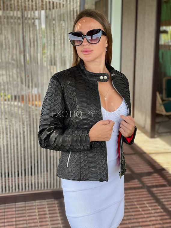 Женская куртка из кожи питона Dragon JT-112
