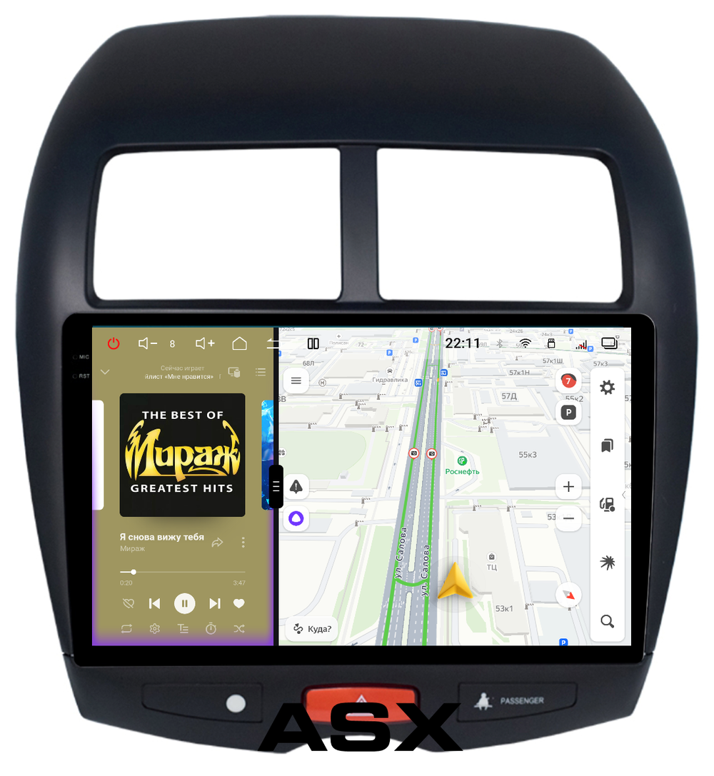 Магнитола для Mitsubishi ASX, Peugeot 4008, Citroen C4 Aircross 2010-2016 - Redpower 85026 PRO/PROmax ТОП звук, 2K QLED, Android 14, CarPlay, 4G SIM-слот