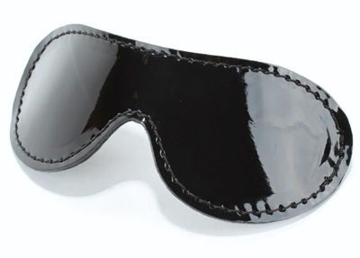 Чёрная лаковая маска на глаза (Цвет: черный)