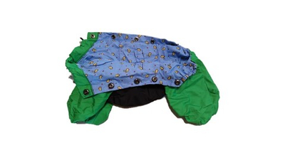 Комбинезон,  утепленный байкой 23 мальчик (обхват груди 42 - 49) черный - зеленый