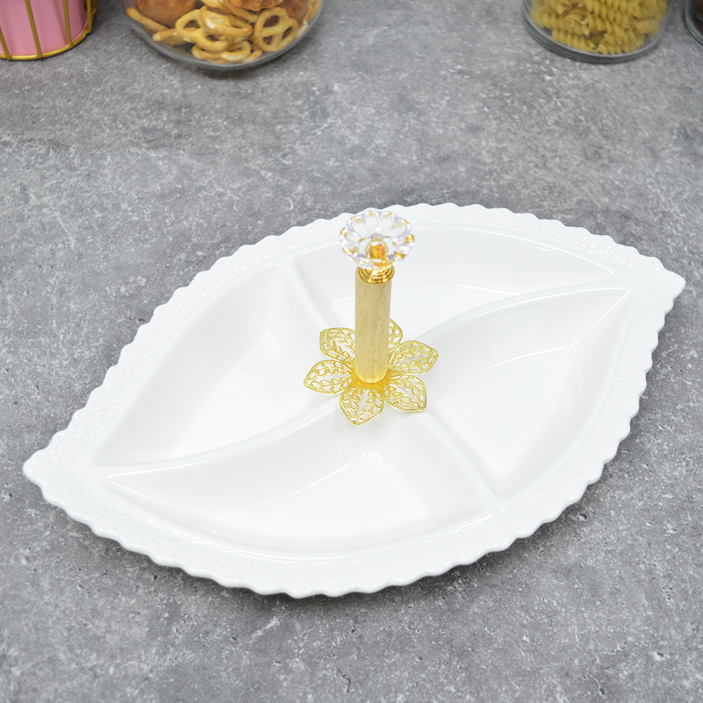 Менажница 4-х секционная 32см ZD20213