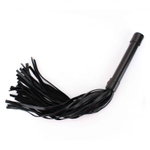 Чёрная плеть из нежной кожи - 45 см.