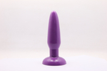 Анальная пробка с присоской 3,7 см purple BI-017001R
