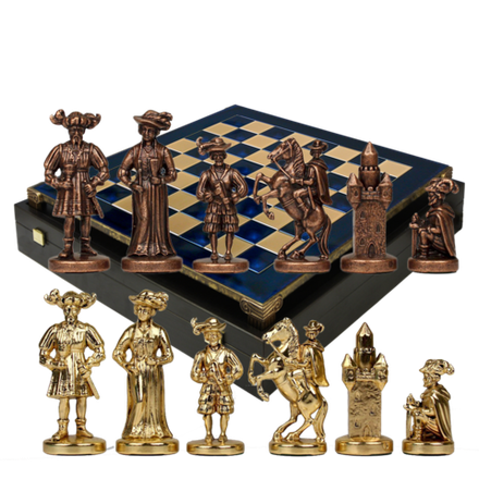 Manopoulos Шахматы бронзовые Рыцари Средневековья