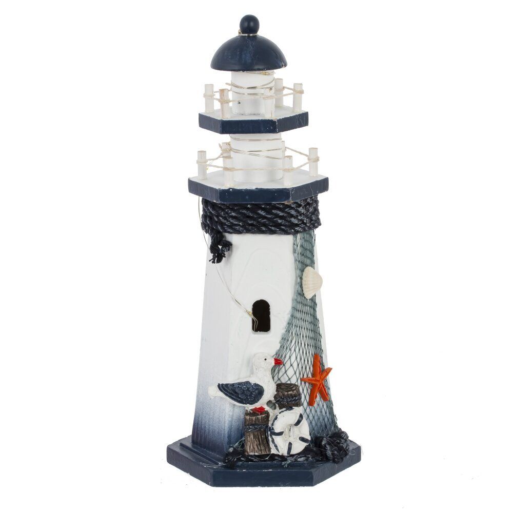 GAEM Фигурка декоративная "Маяк" (подсветка 3xLR44) , L11,5 W10 H26,5 см . 4в.