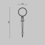 Ландшафтный светильник Outdoor O495FL-L25B3K