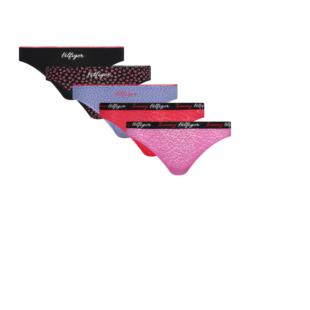 стринги 5 шт. Tommy Hilfiger - голубой(UW0UW03200)