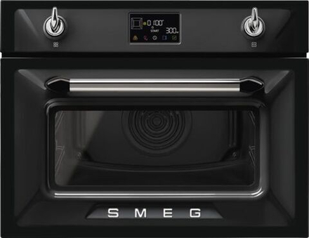 Компактный духовой шкаф, комбинированный с микроволновой печью Smeg SO4902M1N
