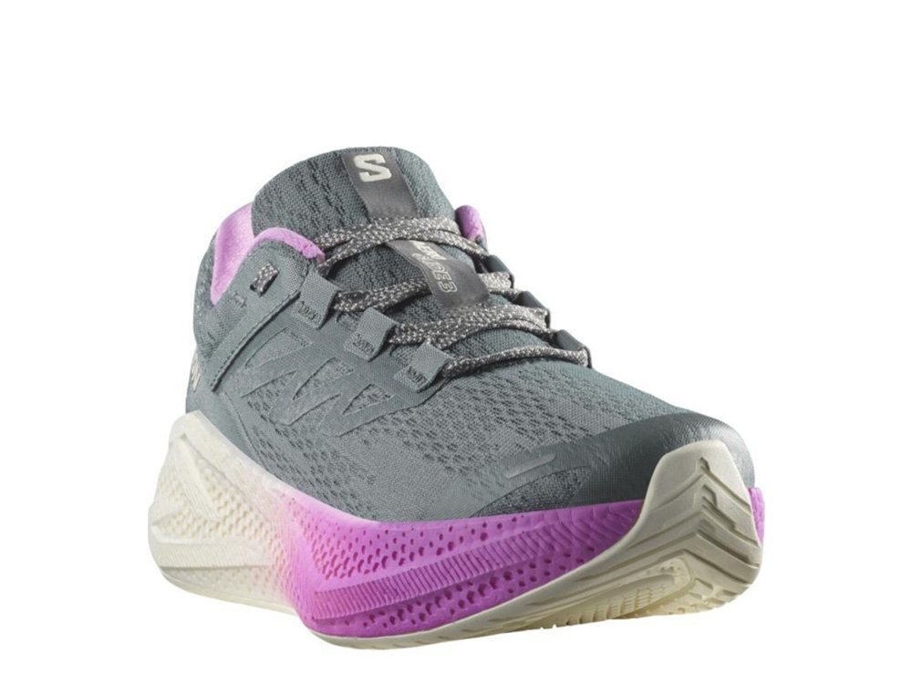 Кроссовки для бега женские Salomon Aero Glide 3 Серо-Фиолетовые