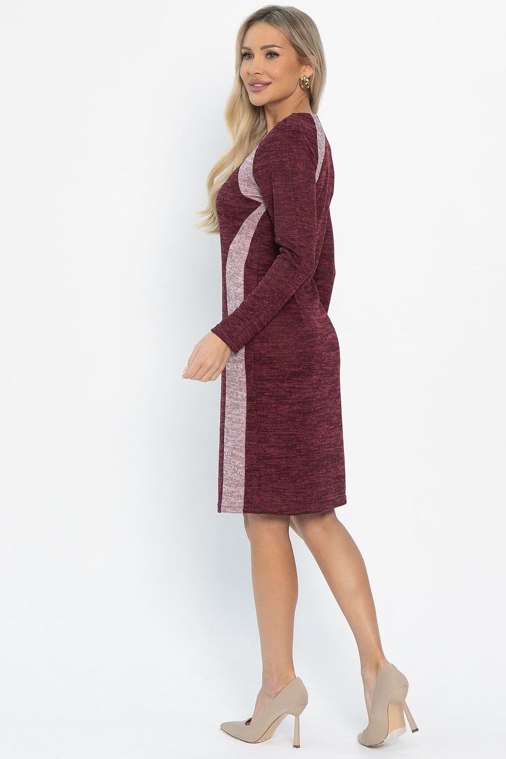 Платье трикотажное Елея (бордовое) П14589-10М LT Collection