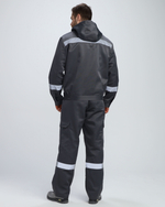 Костюм Нейч-2 СОП с капюшоном К. (тк.Смесовая,210) п/к, т.серый/св.серый