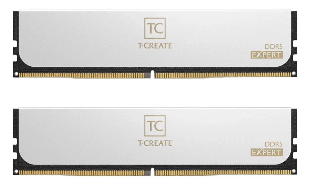 Оперативная память 32GB Kit (2x16GB) 6400MHz DDR5 TeamGroup T-CREATE EXPERT CL40 White CTCWD532G6400HC40BDC01