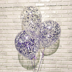 Шар с конфетти "Крошка Фиолетовая"
