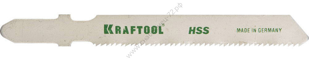 KRAFTOOL T118A, EU-хвост., по металлу HSS, шаг 1.2мм, 50мм, 5шт., Полотна для лобзика (159551-1.2-S5)